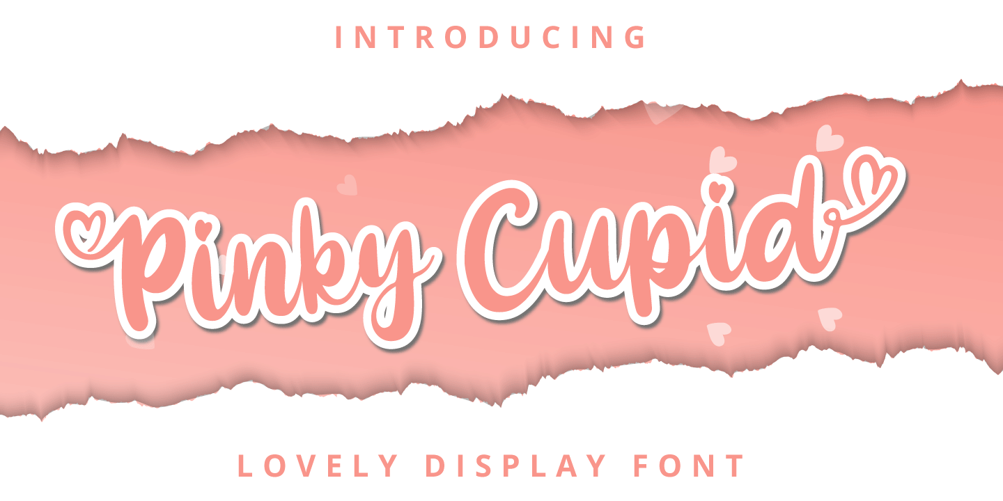 Пример шрифта Pinky Cupid #1